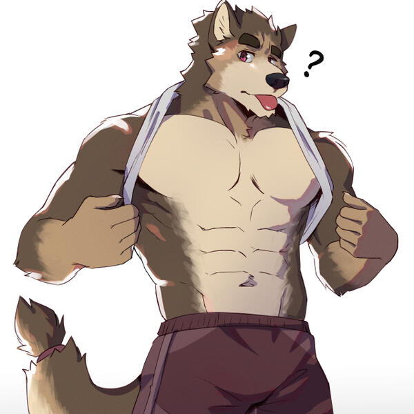 A picture of a weasel blushing